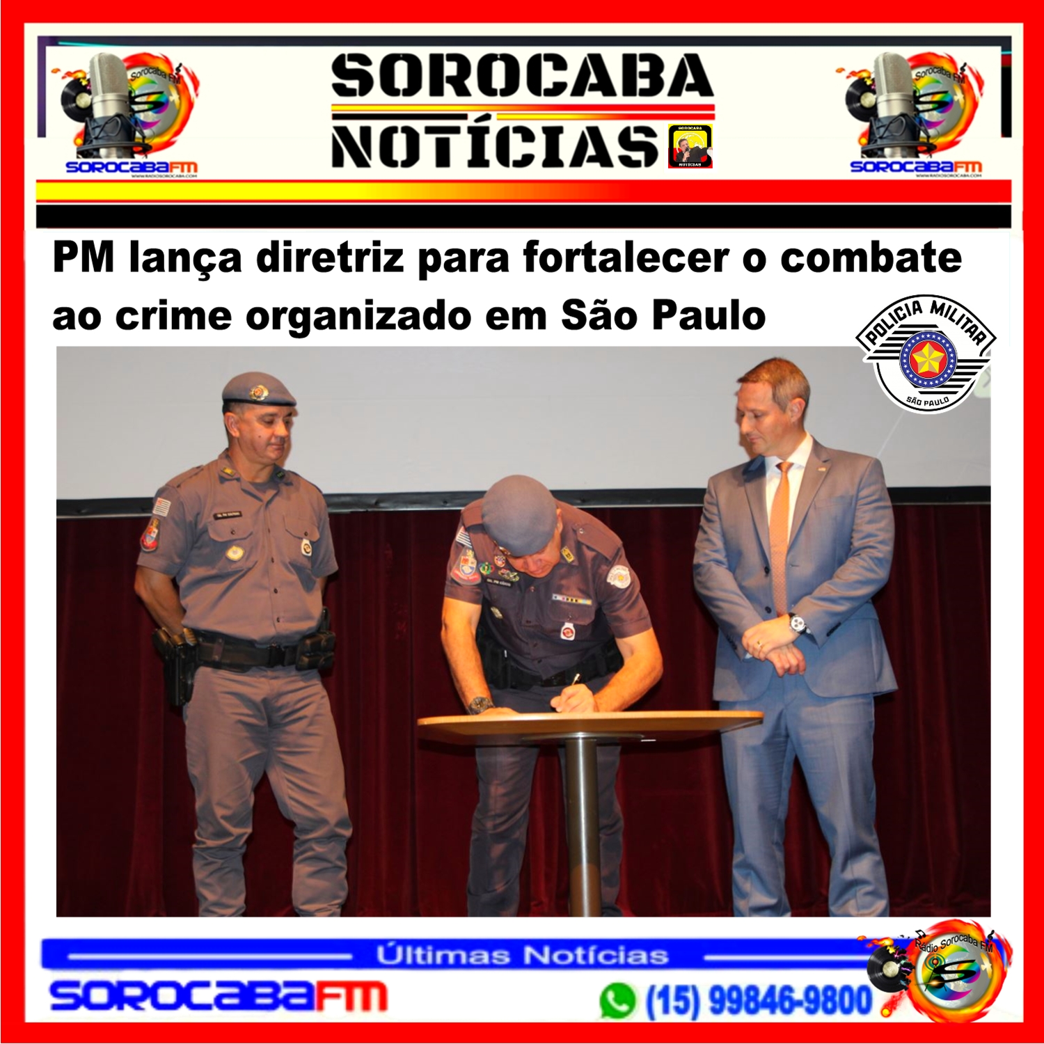 PM lança diretriz para fortalecer o combate ao crime organizado em São Paulo